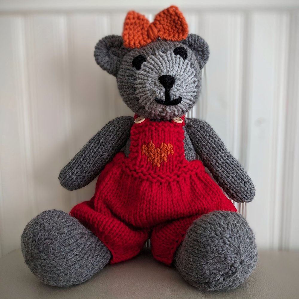 Meet Bonnie - Hand made Tricot bear baby birthday gift 24 inches
